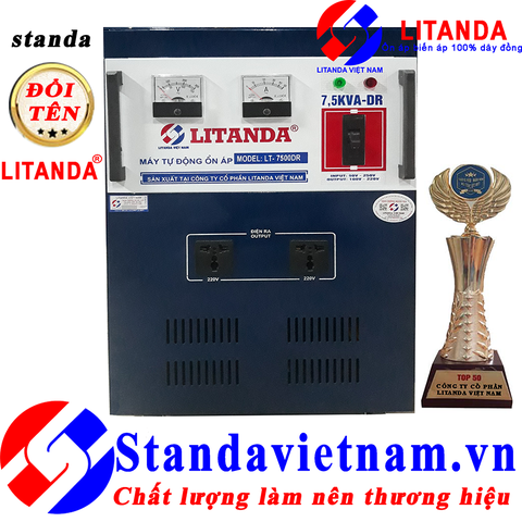 Ổn Áp Litanda 7,5KVA Dải 90V DR 1 Pha NEW 2020 Cho Mọi Gia Đình Việt