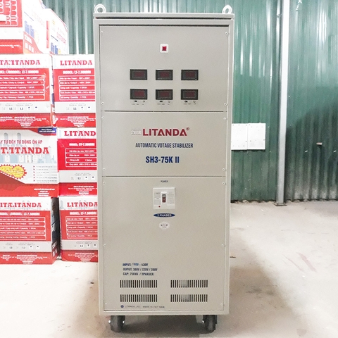 Ổn Áp Litanda 75KVA 3 Pha SH3-75K II Chính Hãng NEW 100% Dây Đồng