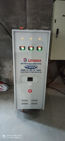 Ổn Áp Litanda SH3-75KII Đồng Hồ Led Vào 260V-430V Mới Nhất 2023
