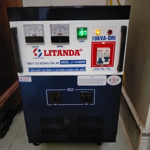 Ổn Áp Litanda (Standard) 10KVA Dải 50V-250V 100% Dây Đồng- Giá Rẻ