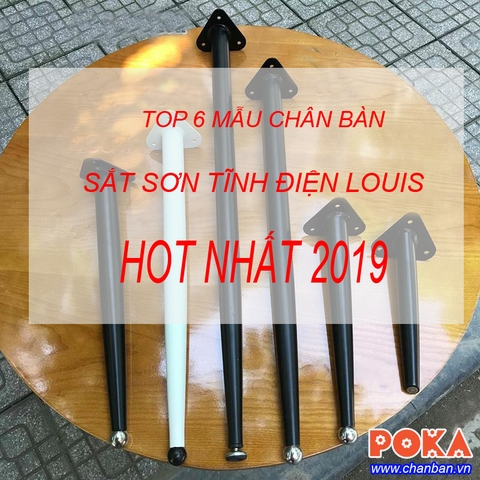 Top 6 mẫu chân bàn sắt Louis sơn tĩnh điện đẹp