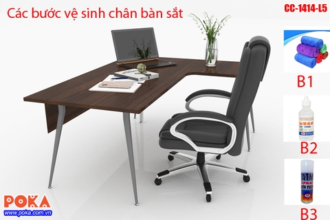 Hướng dẫn vệ sinh và bảo quản chân bàn sắt làm việc đẹp