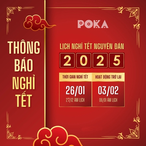 Thông báo: Lịch nghỉ Tết Nguyên Đán Ất Tỵ 2025 của POKA Furniture