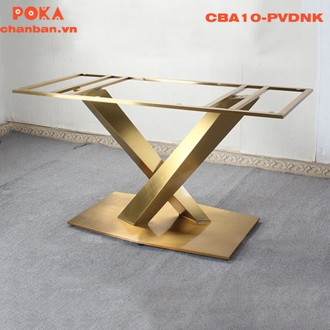 Chân bàn Ăn Stratos Mạ Vàng Nhập Khẩu CBA10-PVDNK