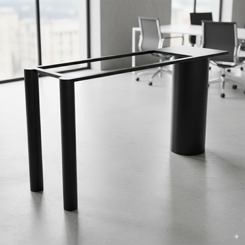 Gia công chân bàn quầy bar khu vực bếp gia đinh