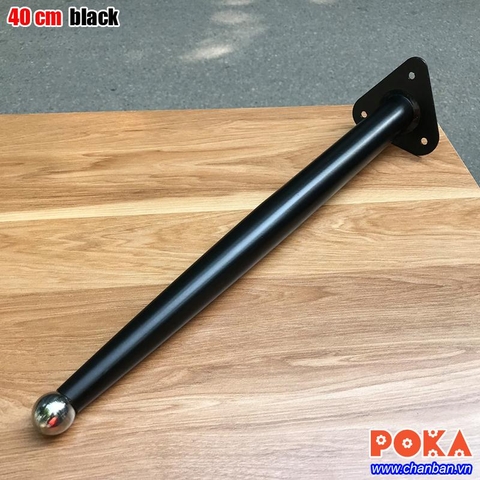 chân bàn louis đen 30cm