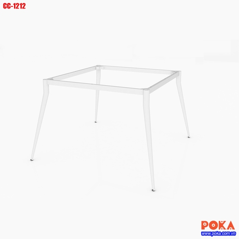 Chân bàn ống côn 1 tầng 1200x1200mm CC-1212
