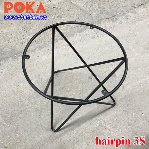 Chân bàn sắt hairpin 3S