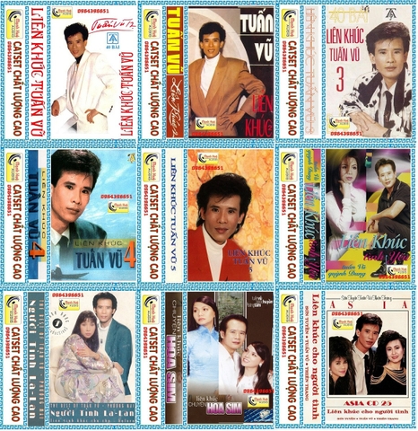 Liên khúc Tuấn Vũ trọn bộ 10 băng đài