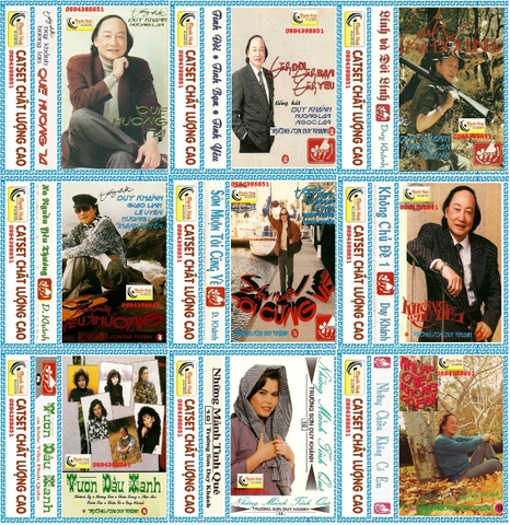 Bộ Trường Sơn Duy Khánh  gồm 10 băng đài Maxell UD2 dài 90 phút