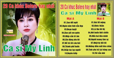 Mỹ Linh 20 ca khúc tuyển chọn . Băng Cối 7 in 4 Track.
