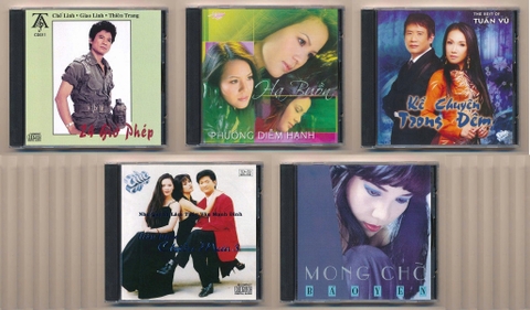 Tuyển tập Đĩa Mỹ phôi sọc số 1 . Gồm 5 đĩa gốc