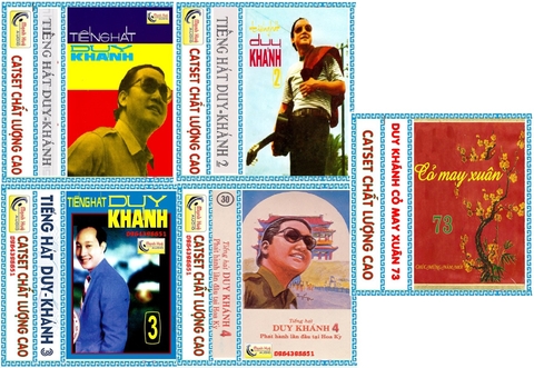Bộ Băng Duy Khánh thâu âm trước 1975,Bộ gồm 5 băng maxell 90 phút