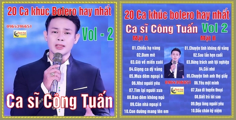 Công Tuấn Bolero Vol 2 . Băng Cối 7 in 4 Track.