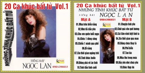 Ngọc Lan Bất tử Vol 1 . Băng Cối 7 in 4 Track.