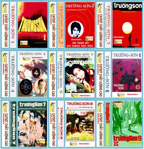 Bộ Trường Sơn Duy Khanh thâu âm trước 1975. băng đài Maxell 90 phút