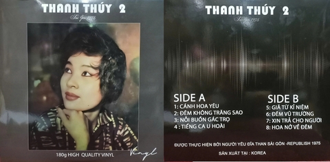 Đĩa than Thanh Thúy 2 thâu âm trước 1975