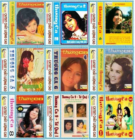 Bộ Băng Thương Ca thâu âm trước 1975 gồm 11 băng