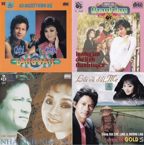 Chế Linh & Hương Lan  . Gồm 4 đĩa gốc