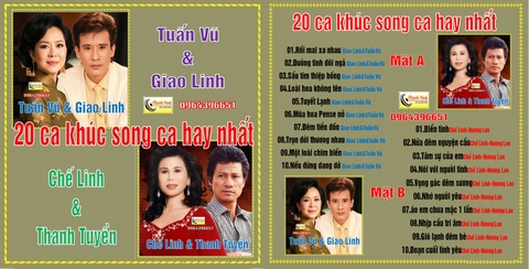 Song ca Tuấn Vũ - Giao Linh - Chế Linh - Thanh Tuyền . Băng Cối 7 in 4 Track.
