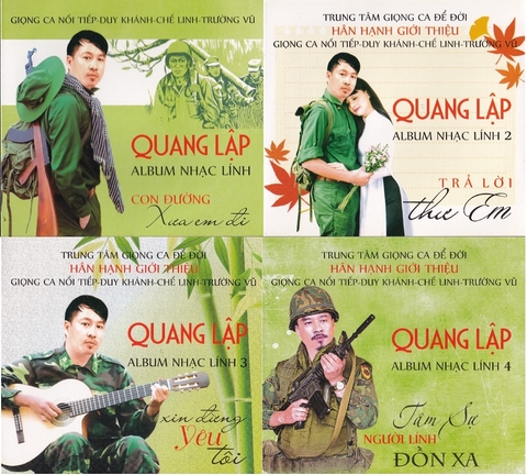 Bộ Quang Lập hát về Lình gồm 4CD phôi F1