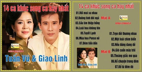 Tuấn Vũ Giao Linh Song Ca . Băng Cối 7 in 4 Track ( 60 phút )