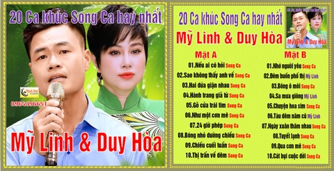 Mỹ Linh & Duy Hòa song ca 20 ca khúc tuyển chọn . Băng Cối 7 in 4 Track.