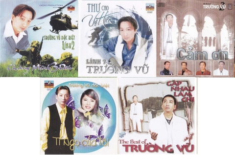 5 cd Trường Vũ  đĩa gốc phôi sọc