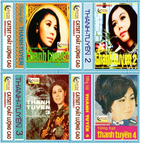 Bộ Thanh Tuyền thâu âm trước 1975 gồm 4 băng đài