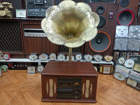 Loa kèn Columbia GP 38 .Gồm 6 chức nămg : Đĩa CD,Băng Đài,Am,Fm,Đĩa Than,Line in