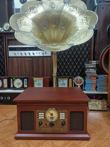 Loa kèn Victrola .Gồm 7 chức nămg : Đĩa CD,Băng Đài,Am,Fm,Đĩa Than,Line in,Bluetooth