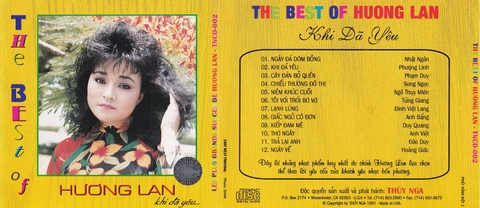 The Best Of Hương Lan - Khi đã yêu .Đĩa gốc tem Thúy Nga