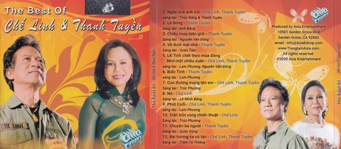 The Best Of Chế Linh & Thanh Tuyền - Khi đã yêu .Đĩa gốc tem Asia