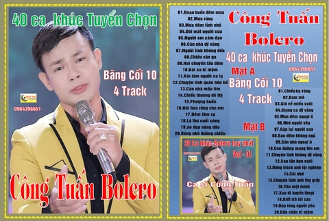 Công Tuấn nhạc Bolero .Tuyển tập 40 ca khúc .Băng cối 10 ( 4 Track )