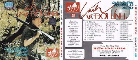 Duy Khánh : Lính Và Đời Lính.Đĩa sịn, tem Làng Văn