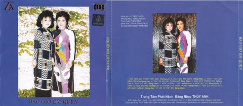 Hương Lan & Băng Châu: Bao Giờ Em Quên. Đĩa gốc