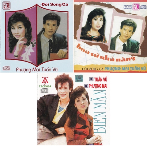 3 cd song ca Tuấn Vũ & Phượng Mai đĩa gốc