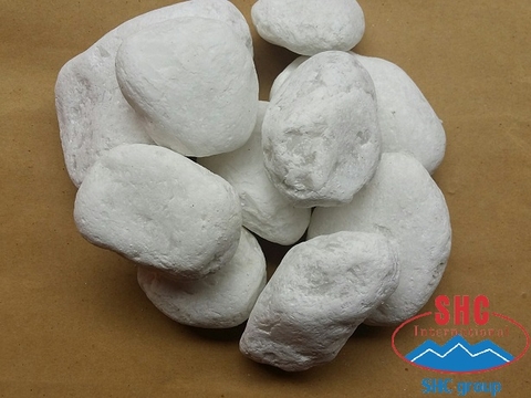 Exporting Snow White Pebble Stone 5-8cm Shipment To America