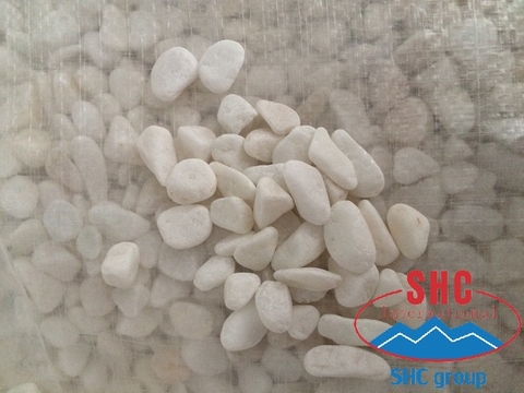 Shipment White Pebble Stone To Valued Customer