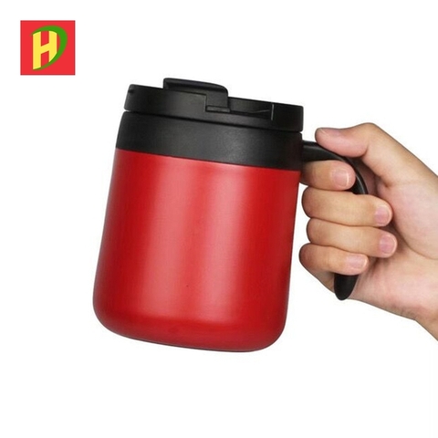 Cốc giữ nhiệt inox 304 cao cấp có tay cầm