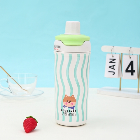 Bình Nước Giữ Nhiệt Inox 304 Thiết Kế Hoạt Hình Tiện Dụng Dàng Mang Theo MAG-0