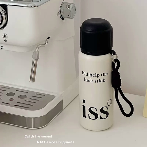 Bình giữ nhiệt inox 316 cho bé đi học, có nắp cốc uống nước dễ thương, tiện dụng có quai cầm tay MF3ss