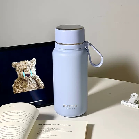 Bình nước giữ nhiệt dung tích 650ML inox sus 316, có lọc trà, chống tràn BN101