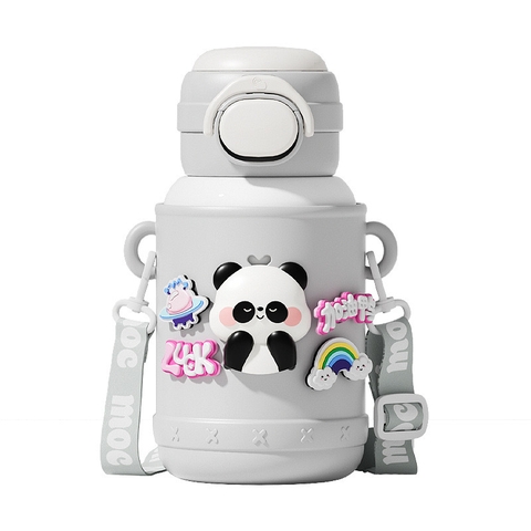 Bình giữ nhiệt dành cho trẻ nhỉ sticker con vật ngộ nghĩnh 650ml JX110