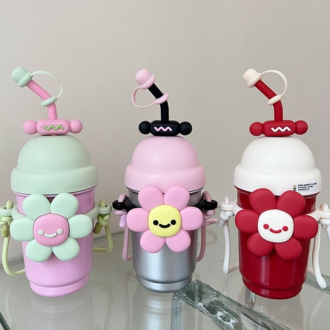 Bình giữ nhiệt chân không sticker sinh động inox 316 550ml MLH92