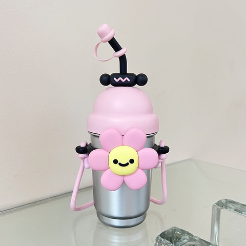 Bình giữ nhiệt chân không sticker sinh động inox 316 550ml MLH92