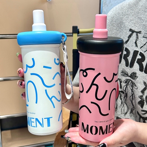 Bình Giữ Nhiệt Moment Có Ống Hút Inox 316 600ML NA-004