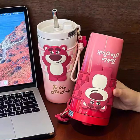 Ly giữ nhiệt Gấu Dâu Tickle Me Pink Inox 304 dung tích 700ml PINK-1387