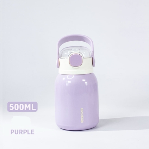 Bình giữ nhiệt thể tích 500ML có ống hút, bình nước giữ nhiệt  BN38