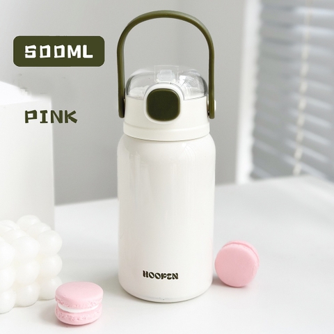 Bình giữ nhiệt thể tích 500ML có ống hút, bình nước giữ nhiệt  BN38
